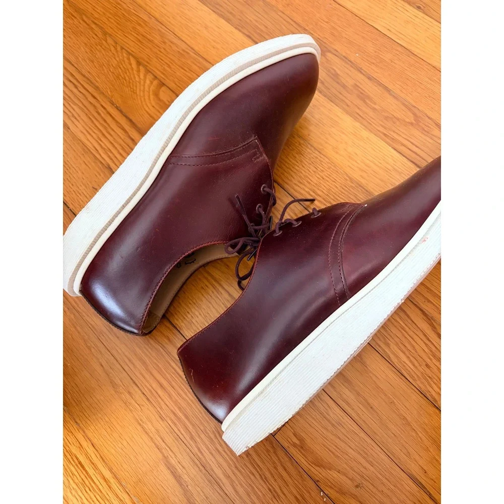 Dr. Martens Torriano Burgundy Leather Oxford Shoes Mens Size 11 AW004